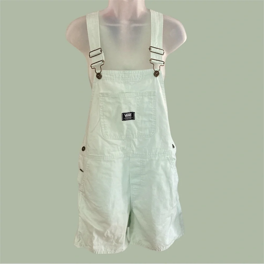 Vans Women’s Ground Work Shortall Clearly Agua Size:Small NWOT